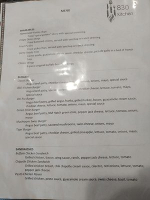 Menu photo 3 830 Kitchen Del Rio, TX Menu photo 3 830 Kitchen Del Rio, TX