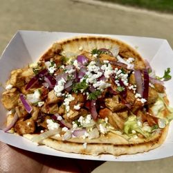 Portu-Goal Street Food - Chicken gyro - Huge, delicious, and so filling!