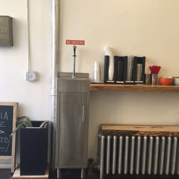 Yours Truly - Side wall with water and other accompaniments - Coffee & Tea Near Me - New York, New York Yours Truly - Side wall with water and other accompaniments - Coffee & Tea Near Me - New York, New York
