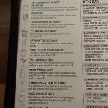 The Daley - Specialty drink menu. I knew all the movies but two. - Bars Near Me - Oklahoma City, Oklahoma