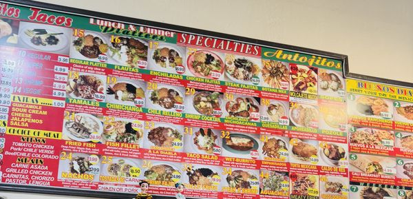 Menu photo 1 Las Palomas Taqueria San Mateo, CA Menu photo 1 Las Palomas Taqueria San Mateo, CA