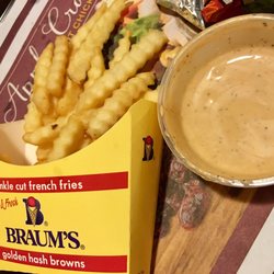 Braum's Ice Cream & Dairy Store - Fries with fry sauce--it's amazing! It's heavy on black pepper and I love it.