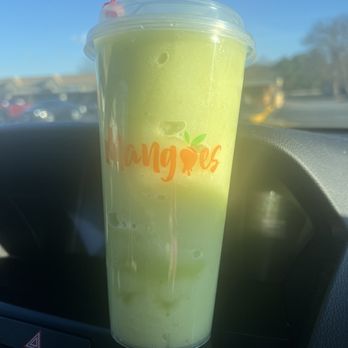 Mangoes - a smoothie in a plastic cup - Juice Bars & Smoothies Near Me - Fredericksburg, Virginia