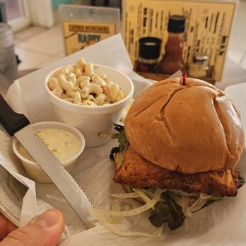 Crackers Island Grille - Aruba fish Sandwich. - American Near Me - Cape Canaveral, Florida Crackers Island Grille - Aruba fish Sandwich. - American Near Me - Cape Canaveral, Florida
