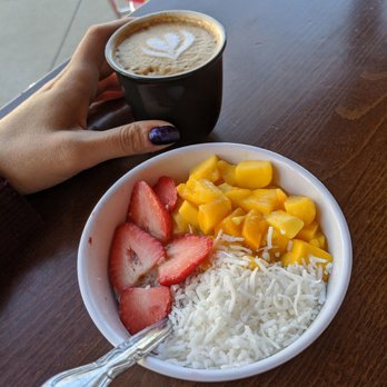 La QChara - Cortado with chia pudding. - Latin American Near Me - Melrose, Massachusetts La QChara - Cortado with chia pudding. - Latin American Near Me - Melrose, Massachusetts