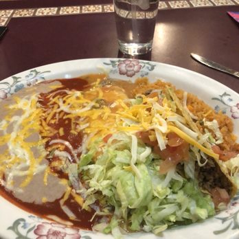 Los 3 Garcias - 3 combo: bean and steak burrito, cheese enchilada and taco. Served with rice and beans - Mexican Near Me - Conifer, Colorado Los 3 Garcias - 3 combo: bean and steak burrito, cheese enchilada and taco. Served with rice and beans - Mexican Near Me - Conifer, Colorado
