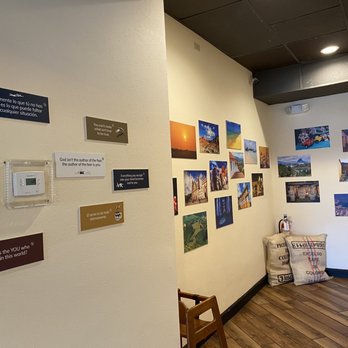CFS Coffee - Hallway to bathroom. Nice messages and pictures on the wall - Coffee & Tea Near Me - Orlando, Florida CFS Coffee - Hallway to bathroom. Nice messages and pictures on the wall - Coffee & Tea Near Me - Orlando, Florida
