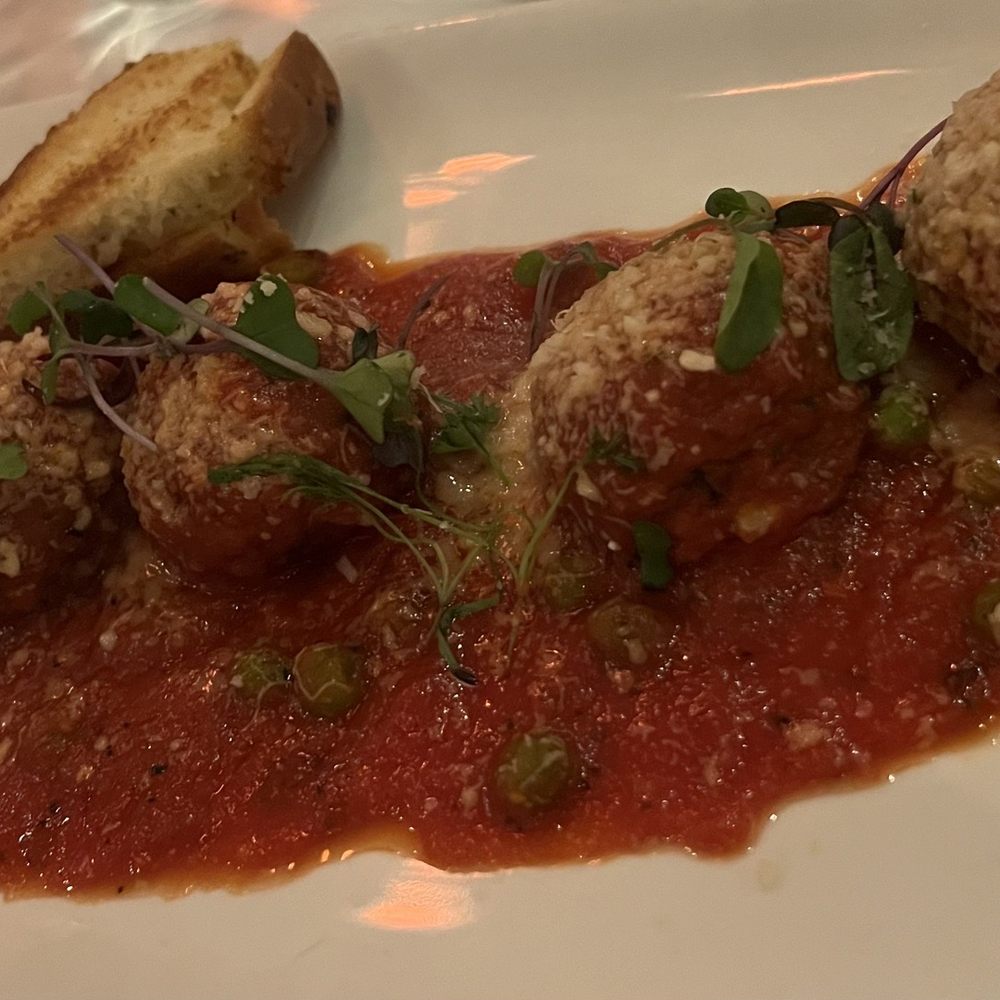 Oliver's Osteria - POLPETTE DI MANZO -- Oozy cheese inside! - Italian Near Me - Laguna Beach, California