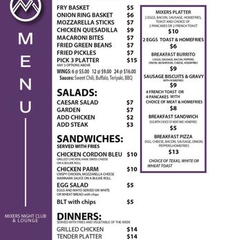 Mixers - Love the food - Sandwiches Near Me - Sabattus, Maine