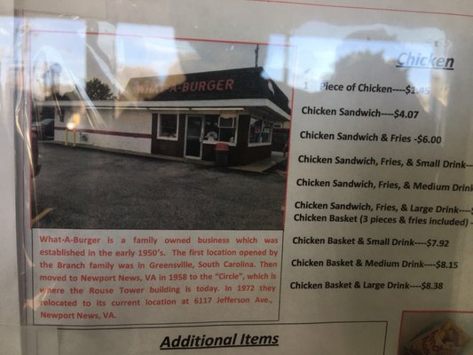 Menu photo 6 What-A-Burger Newport News, VA
