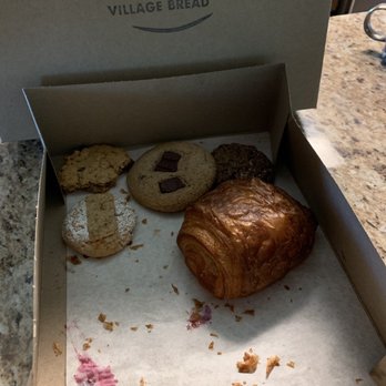 Village Bread - Delicious baked goods. Cookies, Chocolate Croissants and there were danishes but we ate them very fast. - Bakeries Near Me - Calimesa, California