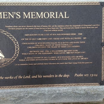 Gloucester Fisherman's Memorial - Memorial for the Gloucester Fishermen who lost their lives. - Landmarks & Historical Buildings Near Me - Gloucester, Massachusetts