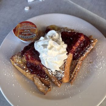 Moss Landing Cafe - French Toast w/ Raspberry Sauce & Whipped Cream - American Near Me - Moss Landing, California Moss Landing Cafe - French Toast w/ Raspberry Sauce & Whipped Cream - American Near Me - Moss Landing, California