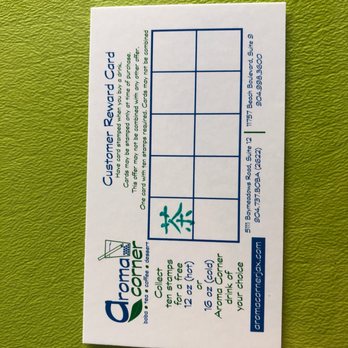 Aroma Corner - With the first card get $1 free cookie - Coffee & Tea Near Me - Jacksonville, Florida Aroma Corner - With the first card get $1 free cookie - Coffee & Tea Near Me - Jacksonville, Florida