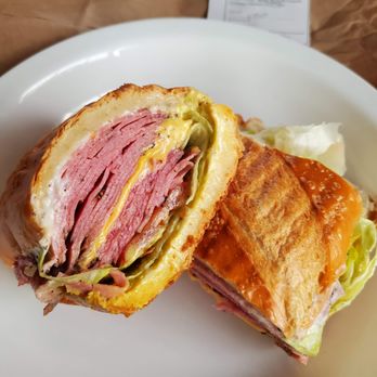 Bara's Deli - Pastrami sandwich on soft roll - Delis Near Me - San Leandro, California