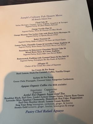 Menu photo 1 Joseph's Culinary Pub Santa Fe, NM