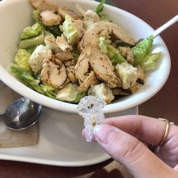 Chicken ceased salad featuring the chunk of ice my fork hit when I tried to take a bite. Chicken ceased salad featuring the chunk of ice my fork hit when I tried to take a bite.