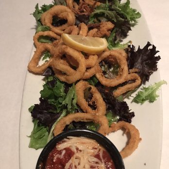 Glenwillow Grille - Calamari after we ate some. Good sauces, too. - American Near Me - Solon, Ohio