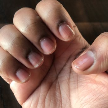 Blooming Nails Spa - "Clear" Manicure ( nails uneven asf , & still dirty my pointer finger and thumb still have yellow nail polish left on them ) - Nail Salons Near Me - San Pablo, California Blooming Nails Spa - "Clear" Manicure ( nails uneven asf , & still dirty my pointer finger and thumb still have yellow nail polish left on them ) - Nail Salons Near Me - San Pablo, California