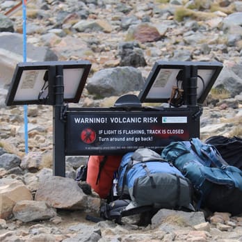 Tongariro Alpine Crossing - You see red light flashing. Turn around and run! - Climbing Near Me
