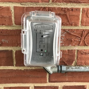 A1-Simco Electric - GFCI outlet with protective cover - Electricians Near Me A1-Simco Electric - GFCI outlet with protective cover - Electricians Near Me