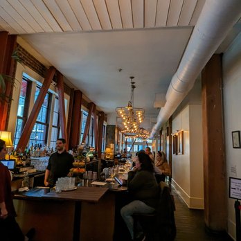 Town Hall - people sitting at tables in a restaurant - New American Near Me - San Francisco, California Town Hall - people sitting at tables in a restaurant - New American Near Me - San Francisco, California