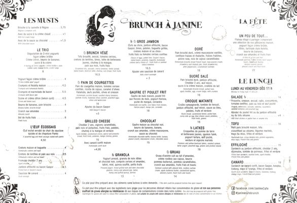 Menu photo 6 Janine Café Montreal, QC