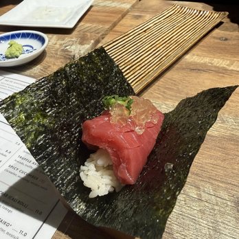 Matsunori Handroll Bar - Akami w ponzu jelly - Japanese Near Me - Boston, Massachusetts Matsunori Handroll Bar - Akami w ponzu jelly - Japanese Near Me - Boston, Massachusetts