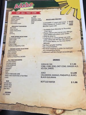 Menu photo 1 Adobo Memorial Drive Calgary, AB Menu photo 1 Adobo Memorial Drive Calgary, AB
