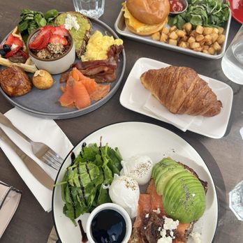 CRAFT South Miami - Post apocalyptic brunch plate. Breakfast sandwich.  Croissant. Verde. - Breakfast & Brunch Near Me - South Miami, Florida