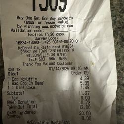 McDonald's - Theft proof