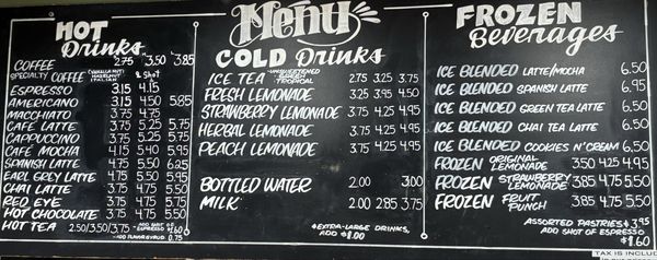 Menu photo 1 Coffee Corner Los Angeles, CA