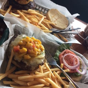 Ocean Deck - Hawaiian & Caribbean burgers. Also comes with fries! - Seafood Near Me - Daytona Beach, Florida Ocean Deck - Hawaiian & Caribbean burgers. Also comes with fries! - Seafood Near Me - Daytona Beach, Florida