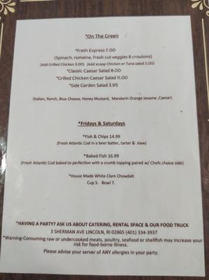 Menu photo 1 Cara's Kitchen Lincoln, RI