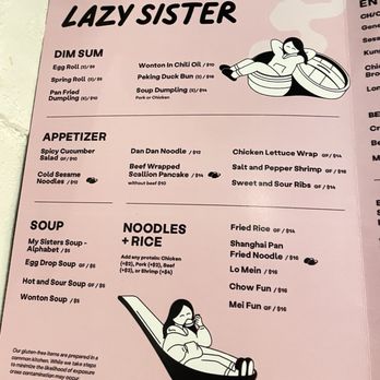 Lazy Sister - Menu - Chinese Near Me - Norwalk, Connecticut