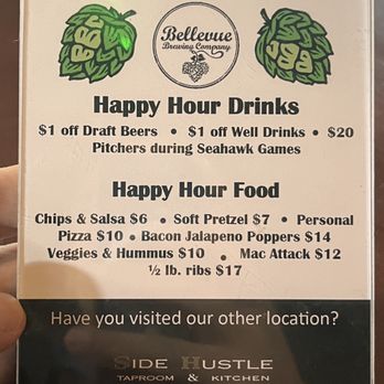 Bellevue Brewing Company - Spring District Brewpub - Happy hour - Brewpubs Near Me - Bellevue, Washington