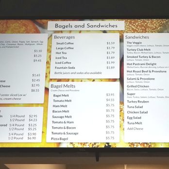 Bagels R Us - MENU BOARD - Bagels Near Me - Jacksonville, Florida