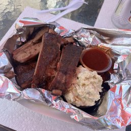 Ribs & tater salad.