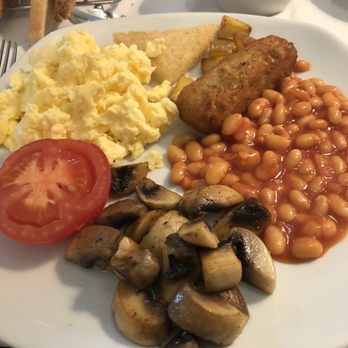 Ascot House - Vegetarian sausage breakfast, similar to a potato croquet and delicious - Guest Houses Near Me - York, YOR