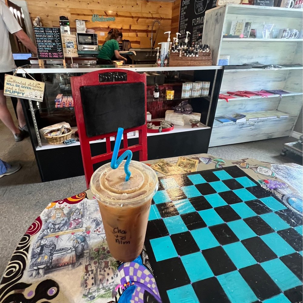 Serene Beans - Dirty chai, 2 espresso shots, almond milk - Coffee & Tea Near Me - Katy, Texas Serene Beans - Dirty chai, 2 espresso shots, almond milk - Coffee & Tea Near Me - Katy, Texas