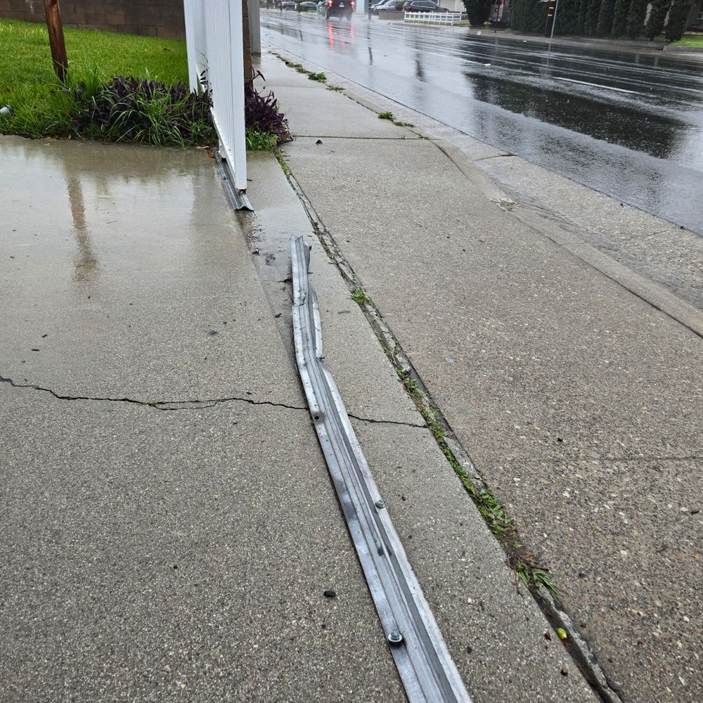 Gates Express - Broken rolling gate track #1 - Garage Door Services Near Me - Los Angeles, California Gates Express - Broken rolling gate track #1 - Garage Door Services Near Me - Los Angeles, California