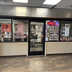 Hair Secrets - In front of the salon.