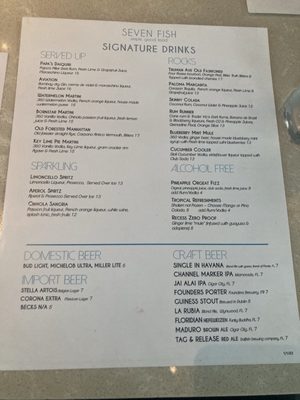 Menu photo 3 Seven Fish Key West, FL Menu photo 3 Seven Fish Key West, FL