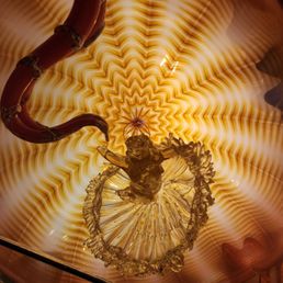Chihuly ceiling on 3rd floor. Chihuly ceiling on 3rd floor.