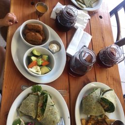 Sopes, chicken nuggets, tofu wrap, chicken wrap & quesadilla!!
