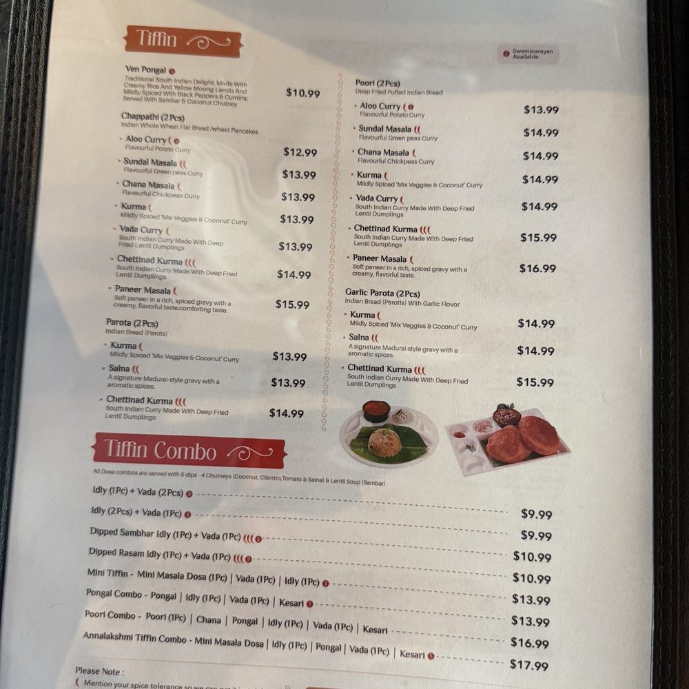 Annalakshmi Greensboro - Menu - Indian Near Me - High Point, North Carolina