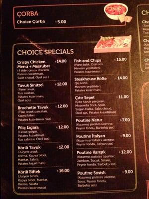 Menu photo 3 Choice Cafe Istanbul, 34 Menu photo 3 Choice Cafe Istanbul, 34