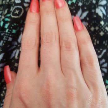 Stiletto Nail - Full Gel Set, coffin shape and perfectly color matched to what I wanted from some photos. - Nail Salons Near Me - Hollister, California Stiletto Nail - Full Gel Set, coffin shape and perfectly color matched to what I wanted from some photos. - Nail Salons Near Me - Hollister, California