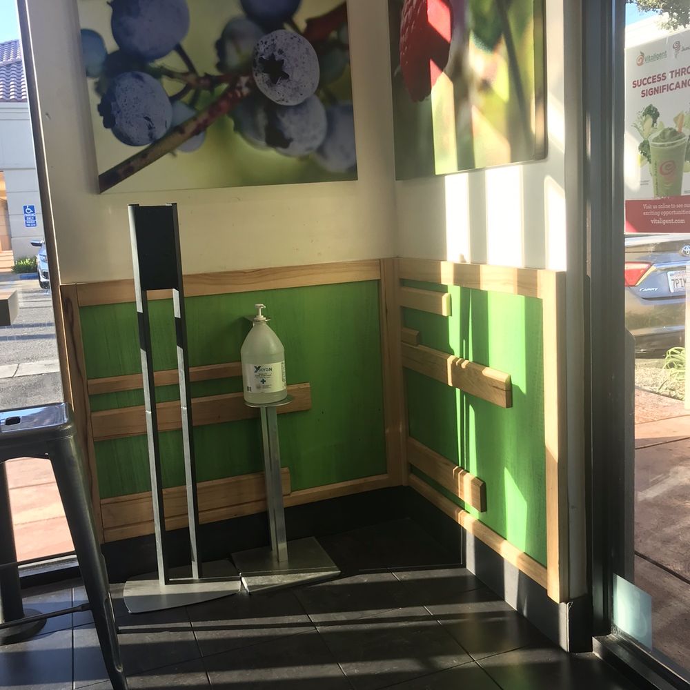 Jamba - Sanitation station - Juice Bars & Smoothies Near Me - Stockton, California