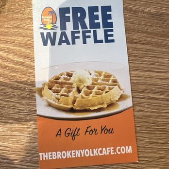 Broken Yolk Cafe - Free waffle - Breakfast & Brunch Near Me - Santee, California Broken Yolk Cafe - Free waffle - Breakfast & Brunch Near Me - Santee, California